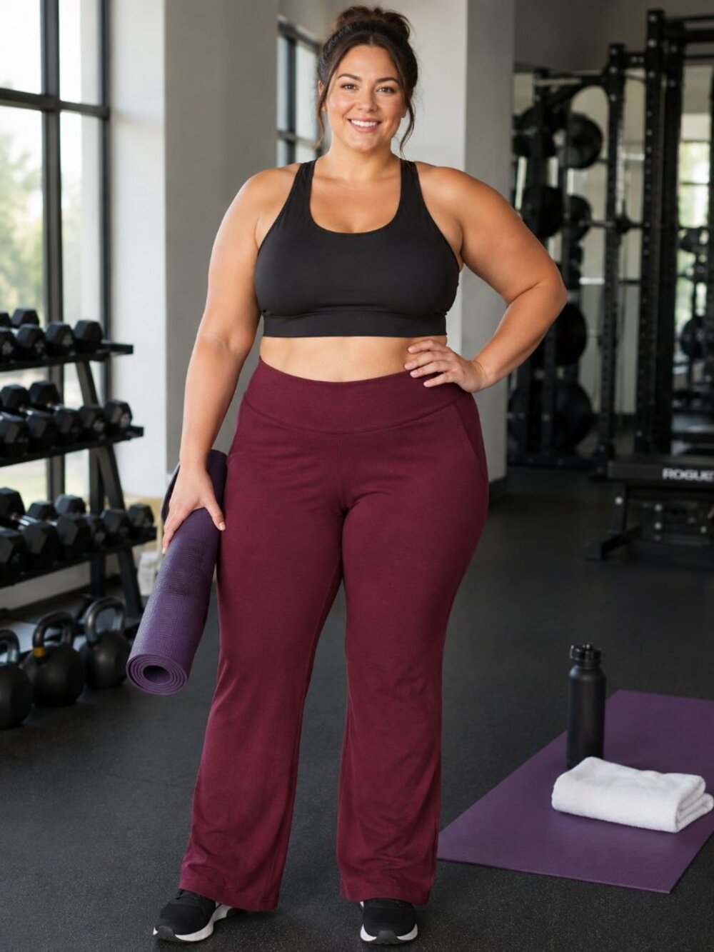 OLD NAVY ACTIVE Cosecore Flair Go Dry Cranberry Fleck Pants XL